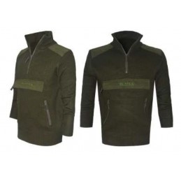 Maglione Blatex misto lana 1/2 zip con marsupio M29