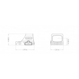 Mirino olografico Holosun Micro Open Reflex in TITANIO HS508TGR