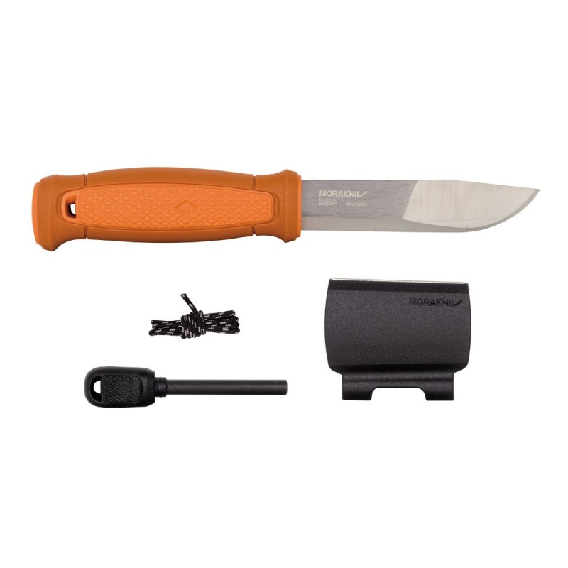 Coltello Mora Morakniv KANSBOL BURNT ORANGE WITH SURVIVAL KIT