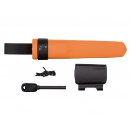 Coltello Mora Morakniv KANSBOL BURNT ORANGE WITH SURVIVAL KIT